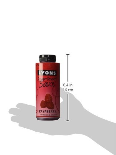 Raspberry and Strawberry Syrup Sauces by Lyons Dessert Sauce (Pack of 2) with Designer Tips