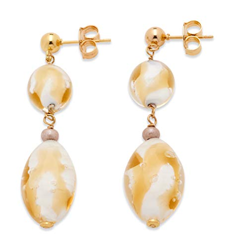 Boucles d'oreilles Honey Antica Murrina OR651A36, un cadeau précieux en verre