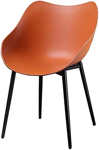 Muebles de cocina y comedor, sillas de comedor, sillas de plástico, silla de recepción de estilo nórdico, patas de metal, silla de café de ocio,