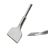 HPMAISON SDS Plus Meißel, 165 mm x 75 mm Meißel der SDS-Plus-Verbreiterungsserie, Brechmeißel, gebogener Fliesenmeißel für Keramik, Bodenfliesen und gewerbliche Nutzung