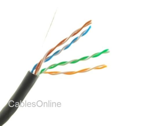 CablesOnline Cable CAT6E 250FT 23 AWG UTP Negro miniatura 4