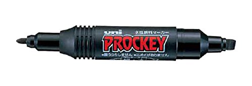 Amazon.co.jp: 三菱鉛筆 uni 水性顔料マーカー プロッキーツイン 黒