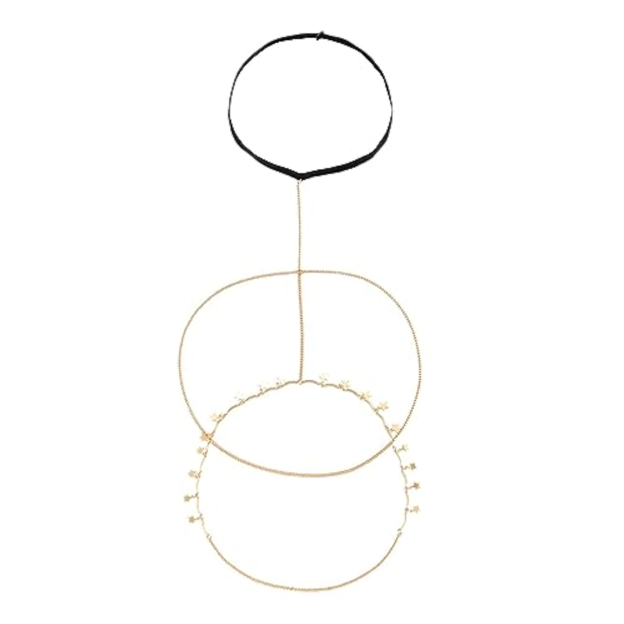 Star Design Elastic Thigh Chain for Women and Girls