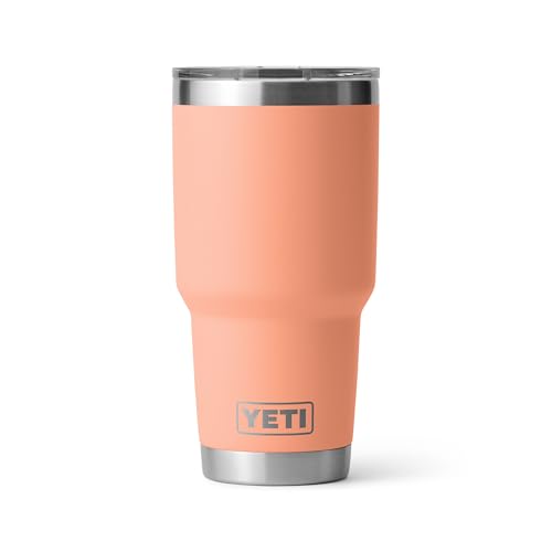 Image of YETI Rambler 30 oz Tumbler, Stainless Steel, Vacuum Insulated with MagSlider Lid, Low Country Peach