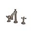 Newport Brass 2400 Double Handle Widespread Bathroom Faucet with Metal Cross Han, English Bronze