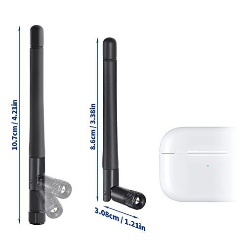 Image of Bingfu Dual Band WiFi Antenna 3dBi SMA Male Antenna(2-Pack) for Wireless Vedio Security IP Camera Recorder Surveillance Recorder Truck Trailer Rear View Backup Camera Reversing Monitor
