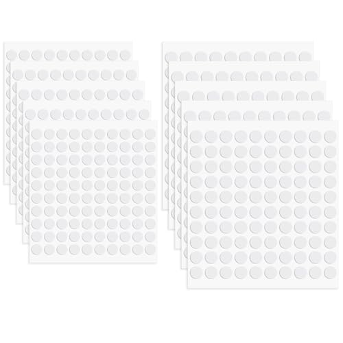 1000 Pcs Foam Adhesive Dots Double Sided 3D Foam Tape Dot Craft Double Sided for DIY Handmade Mini Round Sticky Mount Stickers Circles Tape for Craft DIY Cards Making (0.3 inch & 0.4 inch)
