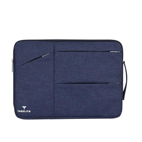 Tabelito Polyester Foam, Nylon Hybrid Laptopss Bag Sleeve Case Cover Pouch for Laptops (15.6 Inches /39.6Cm, Blue) - Image 2