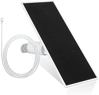Wasserstein Premium Solar Panel for Google Nest Cam Outdoor or Indoor, Battery - with 3.5W Solar Power - Made for Google Nest