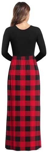 Image of VIISHOW Women's Long Sleeve Loose Plain Maxi Dresses Casual Long Dresses with Pockets
