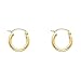 14k Yellow Gold 2mm Thickness Hinged Hoop Earrings (13 x 13 mm)