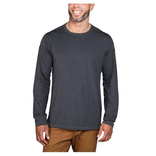 Carhartt Carhartt Lwd Langarm-T-Shirt mit lockerer Passform für Herren Grau XXL – Ansicht 3