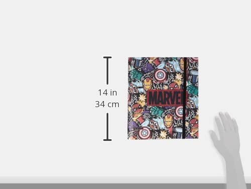 Classeur 4 anneaux Avengers papier quadrillé pour protéger vos notes de cours de maths