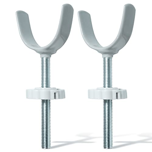 Kfvigoho Baby Gate Stair Banister Adapter Extra Long M10 (10Mm) Y-Spindle Rods 2 Pack For Pressure Mounted Safety Baby Gate And Pet Gates,White #TOP7