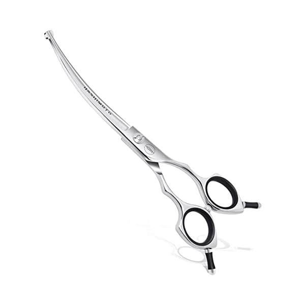 HASHIMOTO Curved Scissors for Dog Grooming,Light Weight,Pet Grooming Shears,Designed for Right and Left handers. HASHIMOTO Curved Scissors for Dog Grooming,Light Weight,Pet Grooming Shears,Designed for Right and Left handers.
