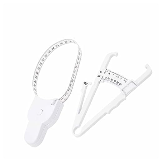 Skin Fat Caliper Tester, Prevent Scratches Body Measuring Tape Press Type Clip Clear Scales Smoothing Surfaces for Daily Use