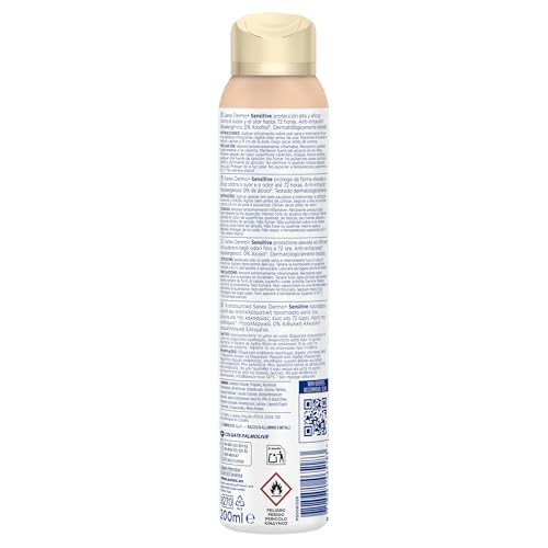 Miniatura 3 de Sanex Dermo+Sensitive Antitranspirante Desodorante Spray 72 Horas Pack 6 x 200ml – Protección Eficaz contra el Sudor y Mal Olor – Dermatológicamente Testado – 0% Alcohol*– Suave con la Piel Sensible