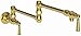 Newport Brass 2470-5503/01 Jacobean Wall Mounted Pot Filler with Dual Handles, Forever Brass