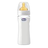  Chicco Biberón bienestar no Vidrio adornado 240ml de caucho Neutro +0 Meses