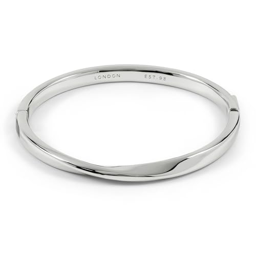 Bracelet torsadé plaqué argent femme anti ternissement confortable