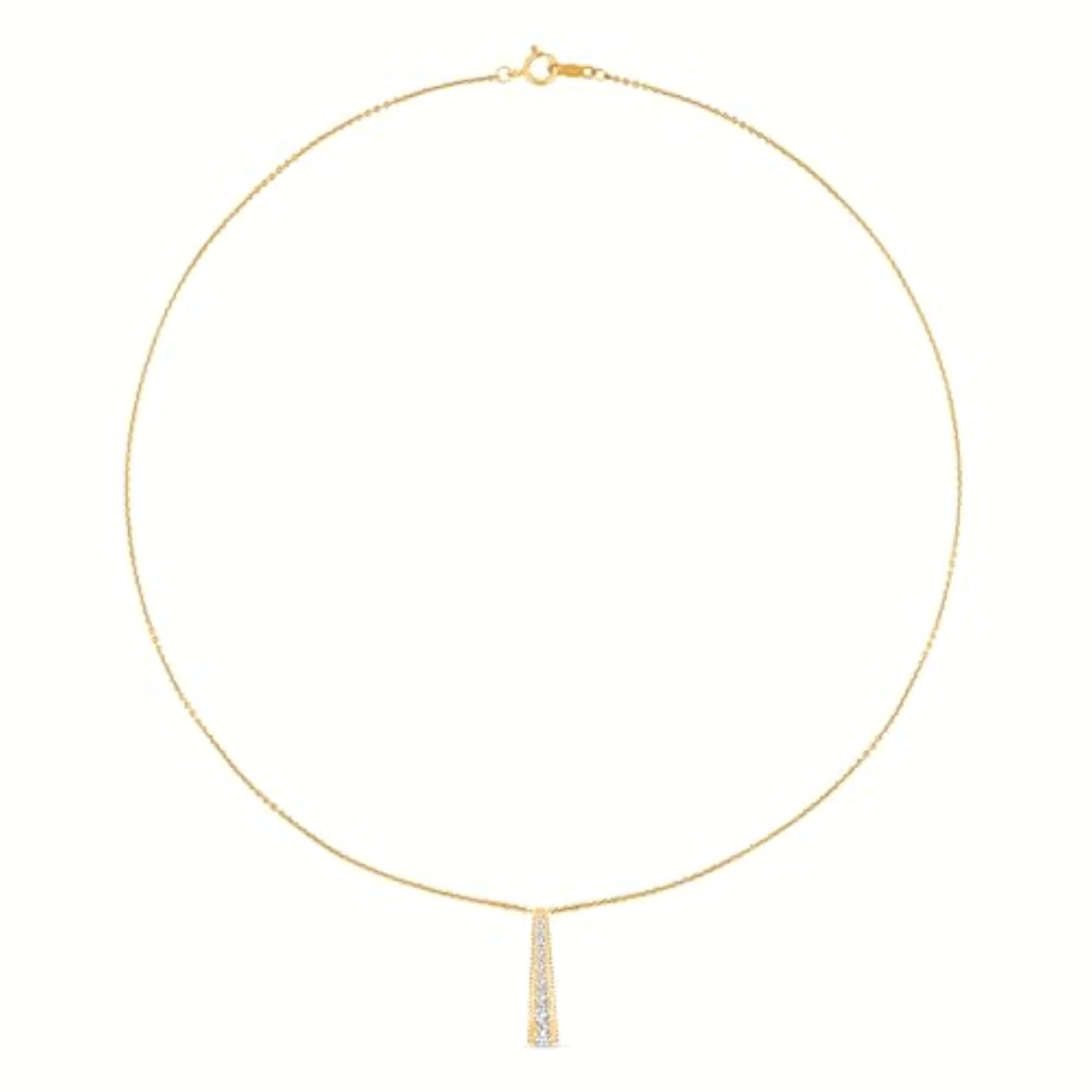 Lab Grown Diamond Necklace for Women, 925 Silver Anti Tarnish