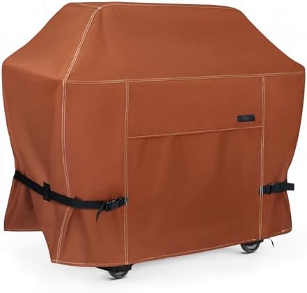 NettyPro Grill Cover Heavy Duty Waterproof 72 inch, Outdoor 3-5 Burners Gas BBQ Cover for Outside Weber, Char-Broil, Brinkmann, Nexgrill Large Barbecue, Black