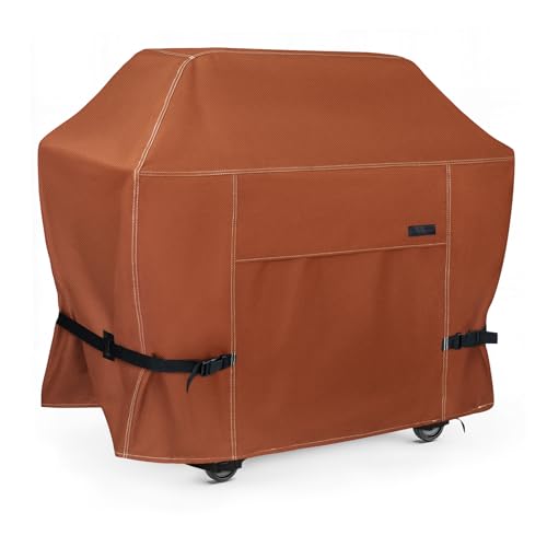 NettyPro Grill Cover Heavy Duty Waterproof 72 inch, Outdoor 3-5 Burners Gas BBQ Cover for Outside Weber, Char-Broil, Brinkmann, Nexgrill Large Barbecue, Black