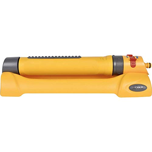 Image of HOZELOCK - Rectangular Oscillating Sprinkler Pro 200 m² : Medium-area Rectangular Spray Sprinkler, Ideal for Lawns and Established Plants, Adjustable Oscillation Zone, 2 Jets : Yellow [2976P0000]