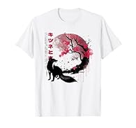 Japanese Fox With Cherry Blossom Tree Japanese Fox Art. Great Idea For Those Fox Animal Lovers Out There And Those Into Japanese Wildlife. Fox Art And Fox Animal. For Fox Lovers. For Lovers Of Japanese Art, Wildlife, And Japanese Animal Lovers. Japan...