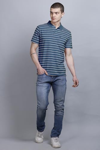 Image of GODFREY Half Sleeve Cotton Polo T Shirt for Man with Pocket - Regular fit Men Tshirts
