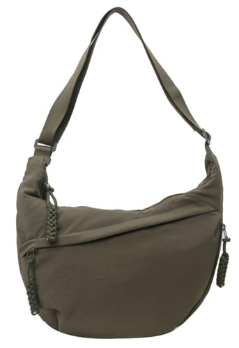 Hobo Bag for Women Men Crescent Shoulder Bag Retro Nylon Canvas Crossbody Bag Slouchy Corduroy Dumpling Bag Purse