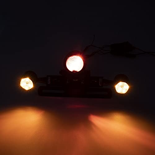 Luz De Freio Traseira De Metal Preto Para Motocicleta Com Luz Indicadora De Direção Para Cafe Racer