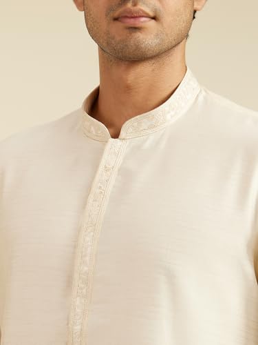 Image of DIWAS BY MANYAVAR Men's Viscose Blend Solid Kurta (1pc)