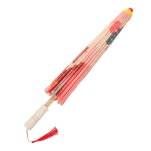 Sombrilla asiatica japonesa Beavorty paraguas rojo para fotografia y decoracion de eventos