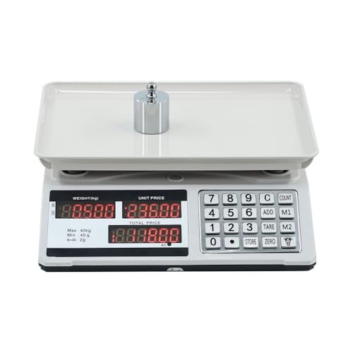 Askifoz�f�W�^���X�P�[�� �d�q�� 30kg ���i�v�Z�X�P�[�� 10g�P�ʂ� �v���@�\�ƕ��܈����@�\ �t���f�B�X�v���C �f���A���X�N���[�� �ʕ� ��� ���̔̔� �_�Y�� �f���J�e�b�Z���ɓK���Ă��܂� (�X�`�[���{�^�� + �f�W�^���f�B�X�v���C,�v���X�`