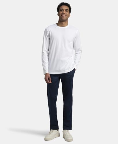 Image of Jockey IM22 Men Super Combed Supima Cotton Solid Round Neck Full Sleeve T-Shirt