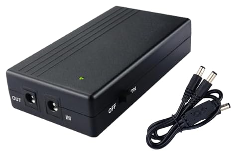 Yangers Gruppo di Continuità Mini UPS 12V 7800mah,Banca di Potere Backup Batteria alimentazione ininterrotta per Router Modem Fotocamera CPE,Singola uscita 12V DC