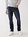 True Religion Men’s Ricky Straight Leg Jeans with Back Flap Pockets – Mens Jeans, Dark Wash Muddy Waters, 34W x 32L