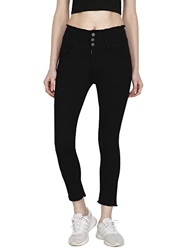 Glossia Fashion Slim Fit Jeans for Women High Waist Ankle Length Skinny Stretchable Denim Pants -WJ-1088