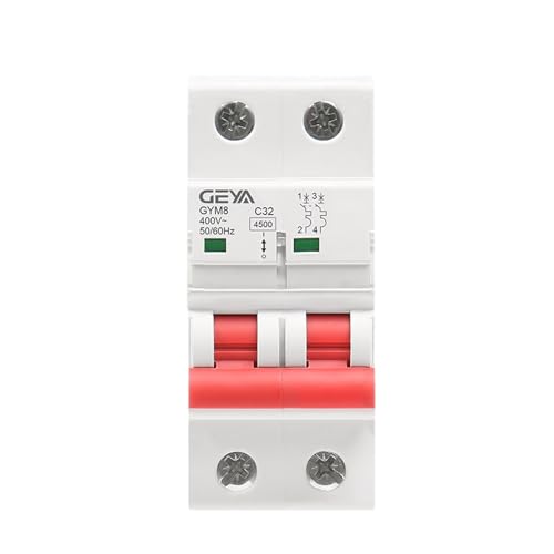 Disyuntor de carril CA 10A interruptor automático bipolar automático GYM8 2