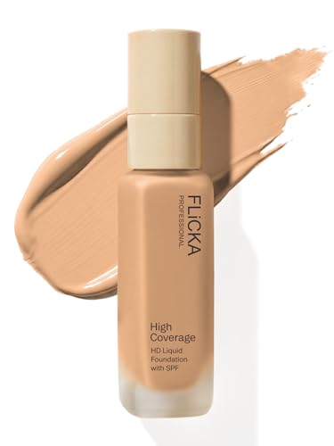 Image of FLiCKA Professional HD Liquid Foundation With SPF Long Lasting High Coverage Waterproof - Fair 102