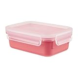 Emsa N1012300 Clip & Close Color Edition - Recipiente hermético (0,55 L), Color Coral