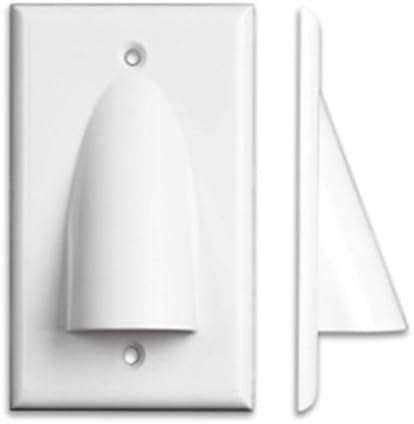 OSD Audio Pass Through Cable Bundle Wall Plate Single Gang J-Box Rigid ABS