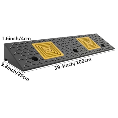 Rampa portátil ligera para bordillos 100x25x4 cm miniatura 4