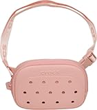Crocs Classic Belt Waist Bag, Customizable Fanny Pack, Personalize with Jibbitz Charms, Powder Pink, One Size