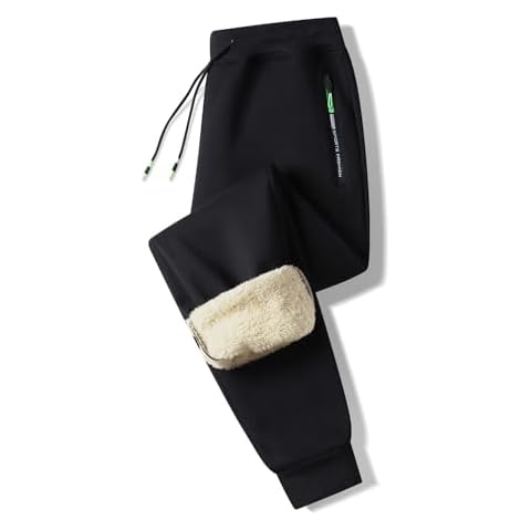 Tansozer Mens Sherpa Fleece Joggers Cover