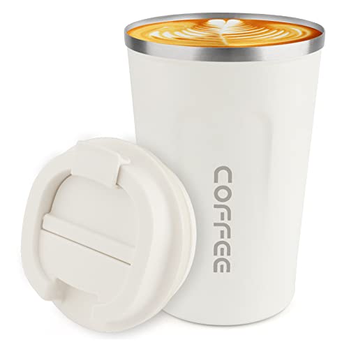 Comparison: Best Iced Coffee Mug 6 CS COSDDI 12 oz Stainless Steel Vacuum Insulated Tumbler - Coffee Travel Mug Spill Proof with Lid - Coffee Cup for Keep Hot/Ice Coffee,Tea and Beer (White)