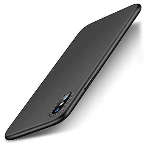 Case for iphone XS MAX Cover, Gueche Premium Flexible Thin Cover Shock Proof with Drop Protection Coque Funda compatible with iphone XS MAX Basic Phone Cases Hülle - Black Cover