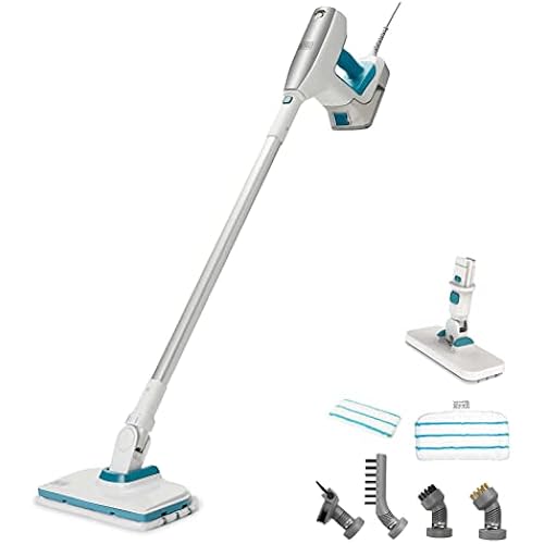 BLACK+DECKER Steam Mop, Floor and Handheld Steamer, Multi-Purpose Steam Cleaner with 6 Attachments, Corded (BHSM15FX08)