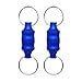 Evaty Magnetic Aluminum Alloy Net Release Holder Keychain Fly Fishing Net Retractor Fishing Net Keeper Magnet Clip Landing Net Connector for Fishing Hooks, Lures, Flies, Trout Line, Keys (Blue)